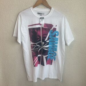 Propertees Savage T Shirt Men’s Large‎ White Marilyn Monroe